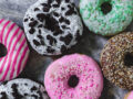 Funky colorful donuts