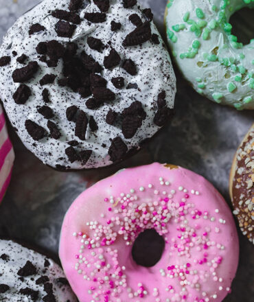 Funky colorful donuts