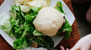 Delicious salad in greece