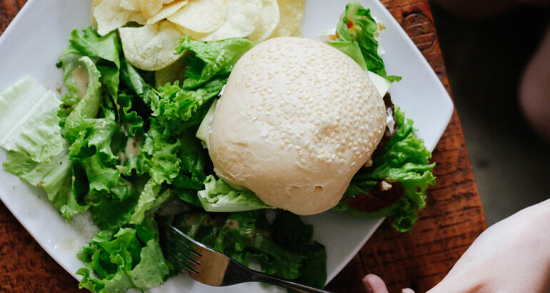 Delicious salad in greece